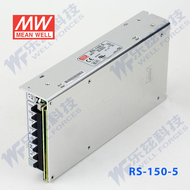 RS-150-5台湾明纬130W 5V开关电源直流稳压DC 26A变压器工控 - 图1