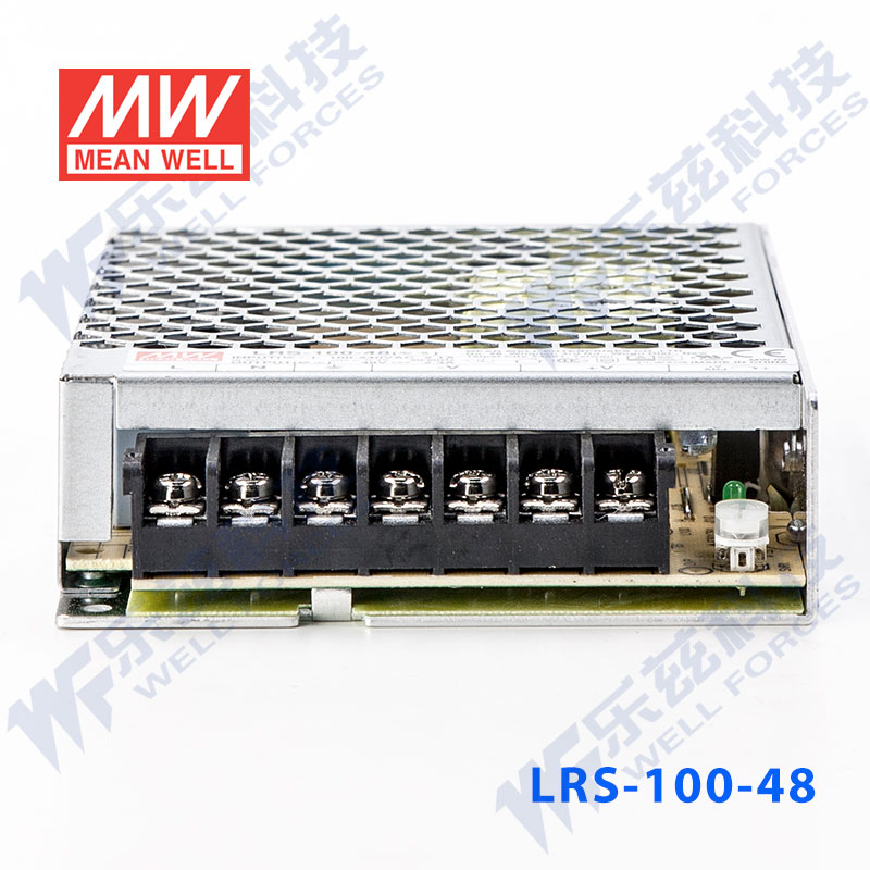 LRS-100-48台湾明纬100W48V开关电源2.3A直流DC变压器