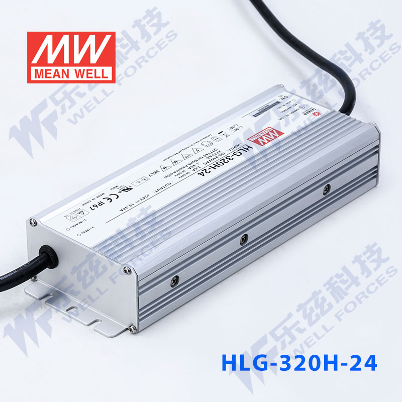 HLG-320H-24台湾明纬320W24V防水LED电源13.34A基本型路灯亮化 - 图2