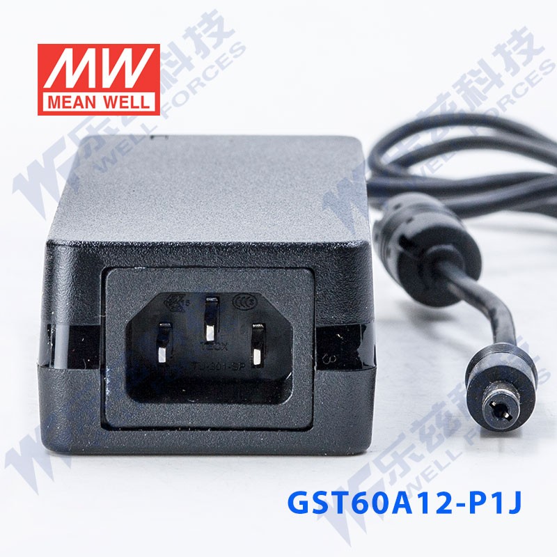 GST60A12-P1J台湾明纬60W12V电源适配器5A三插,节能升级替GS-图1