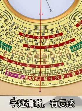 七寸专业罗经仪万福堂铝镁合金