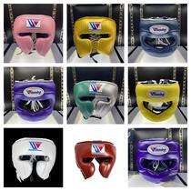 winning boxing protective head beam monkey face helmet real combat training