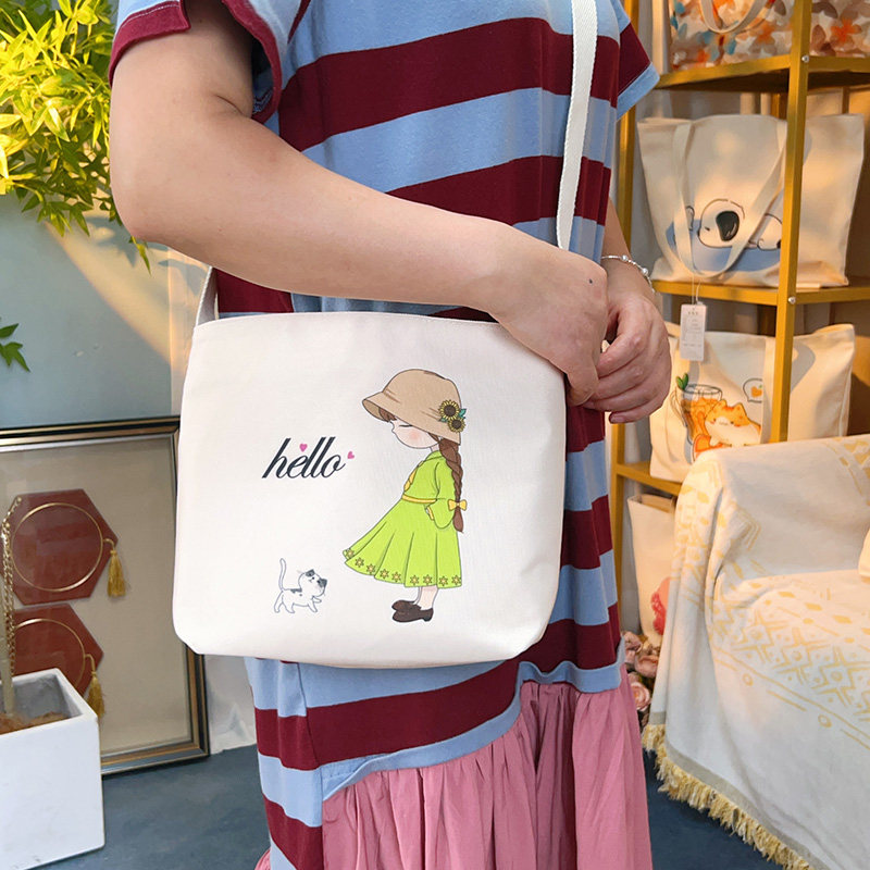 包包女新款帆布双面印花单肩斜跨包女休闲百搭便携手机零钱钥匙包,淘宝优惠券,粉丝福利购,淘宝优惠卷