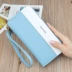 Ví cầm tay nữ nữ dài phần 2019 phiên bản tiếng Hàn mới của cá tính màu sắc dây kéo sinh viên đa năng - Ví tiền