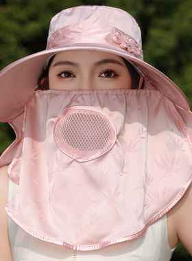 新款遮阳帽女士夏季采茶帽