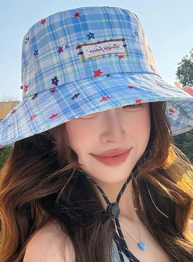 新款可爱渔夫帽女夏季遮阳帽