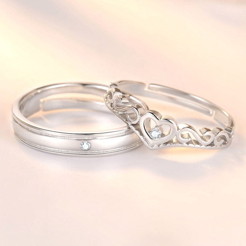 时尚百搭网红同款日韩简约开口表 tsangkai曾家银戒指/指环