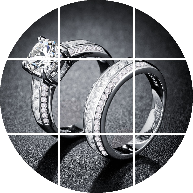 925银18k金镶锆石对戒情侣男女士 tsangkai曾家银戒指/指环