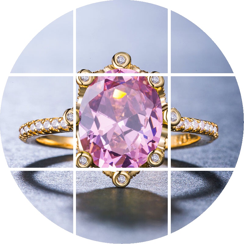 镀18k金戒指镶锆石女士皇冠礼物 tsangkai曾家银戒指/指环