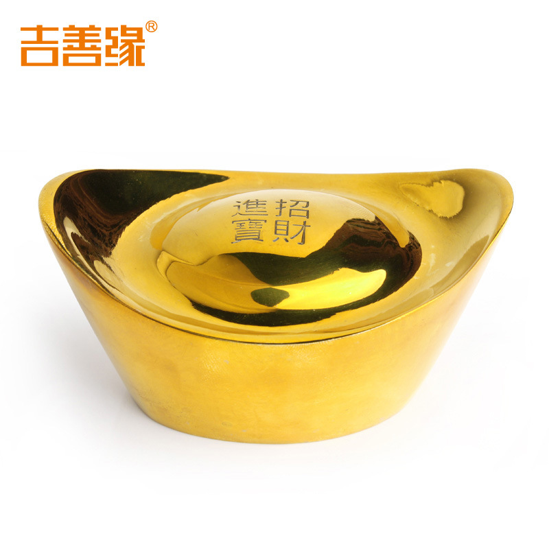 抖音新款吉善缘纯铜宝铜金宝铜实心 tsangkai曾家银摆件