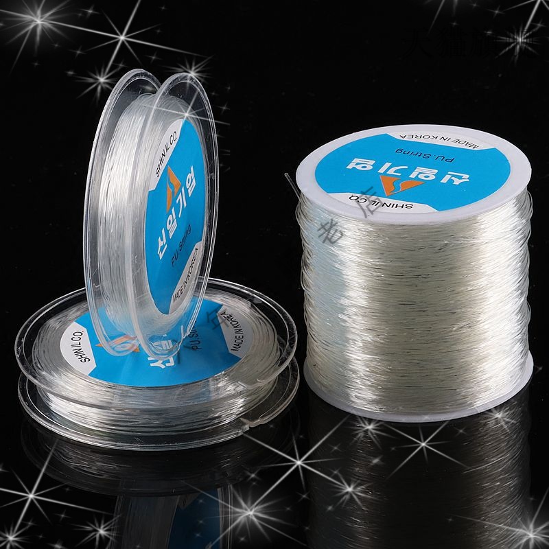 抖音同款tk超细透明水晶佛珠弹力线 tsangkai曾家银佛珠/念珠