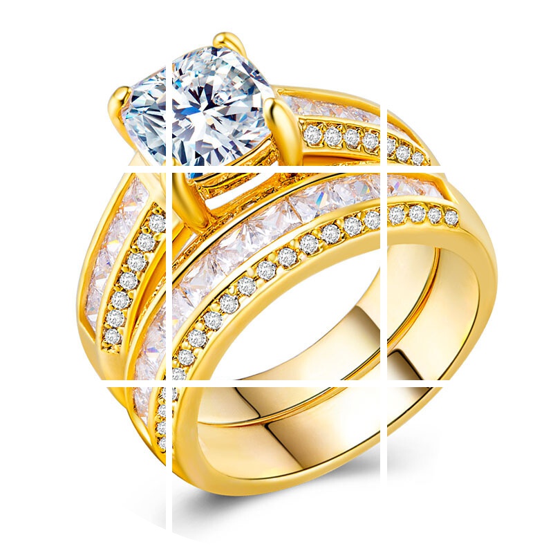 925银18k金镶锆石对戒情侣男女士 tsangkai曾家银戒指/指环