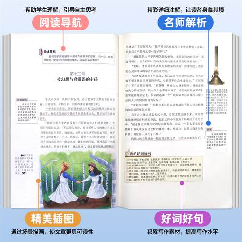 绿山墙的安妮 正版原著全集蒙哥马利原著小学生三四五六年级阅读课外书上下册青少年儿童文学经典书籍绿野仙踪世界名著小说 - 图1