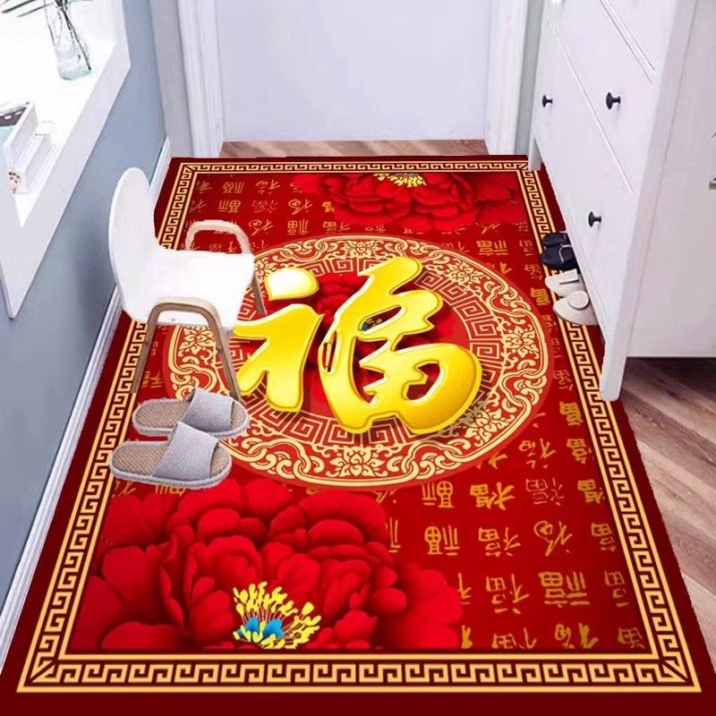 新中式金钻绒进门门垫大门口入户门蹭脚蹭土垫可裁剪玄关满铺地垫,淘宝优惠券,粉丝福利购,淘宝优惠卷
