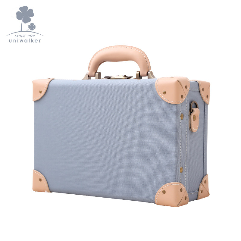 uniwalker复古迷你手提箱女皮箱 uniwalker旅行箱