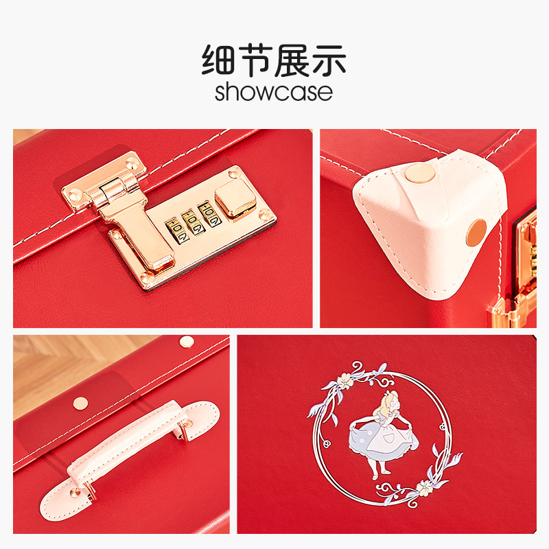 uniwalker结婚箱陪嫁箱红皮箱手提箱新娘嫁妆彩礼箱婚庆箱官箱包,淘宝优惠券,粉丝福利购,淘宝优惠卷