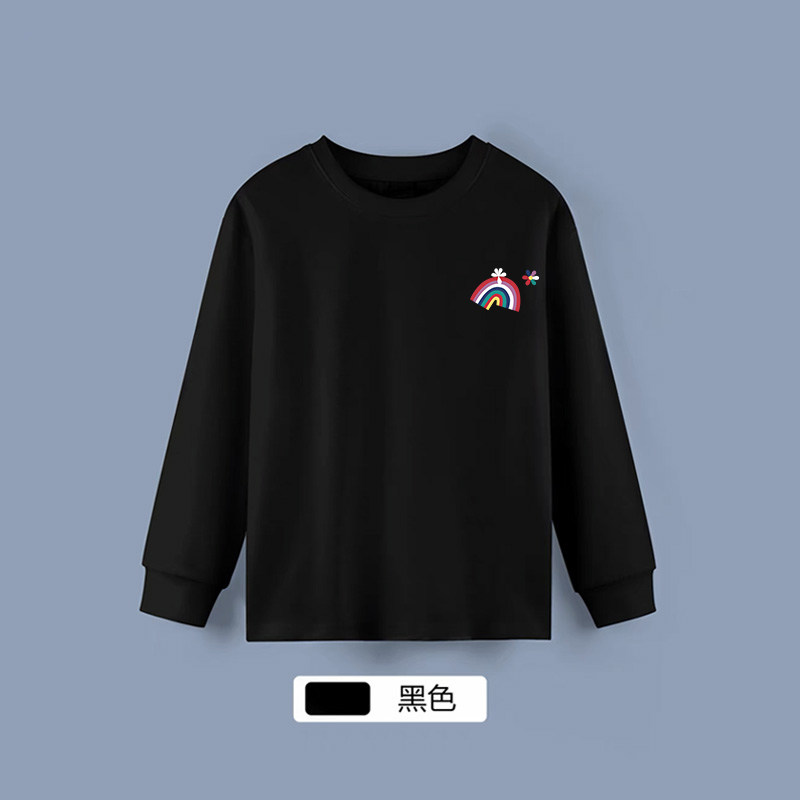 儿童白色长袖t恤校服打底衫纯棉男女童圆领宽松内搭学生班服春秋,淘宝优惠券,粉丝福利购,淘宝优惠卷