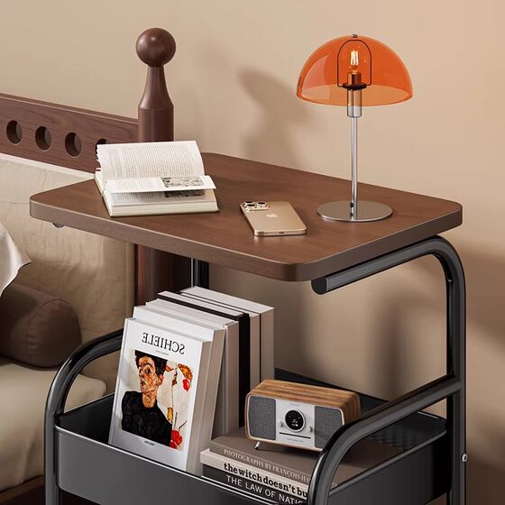 Second-hand movable storage trolley side table coffee table