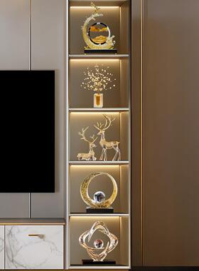 流沙画酒柜装饰品摆件轻