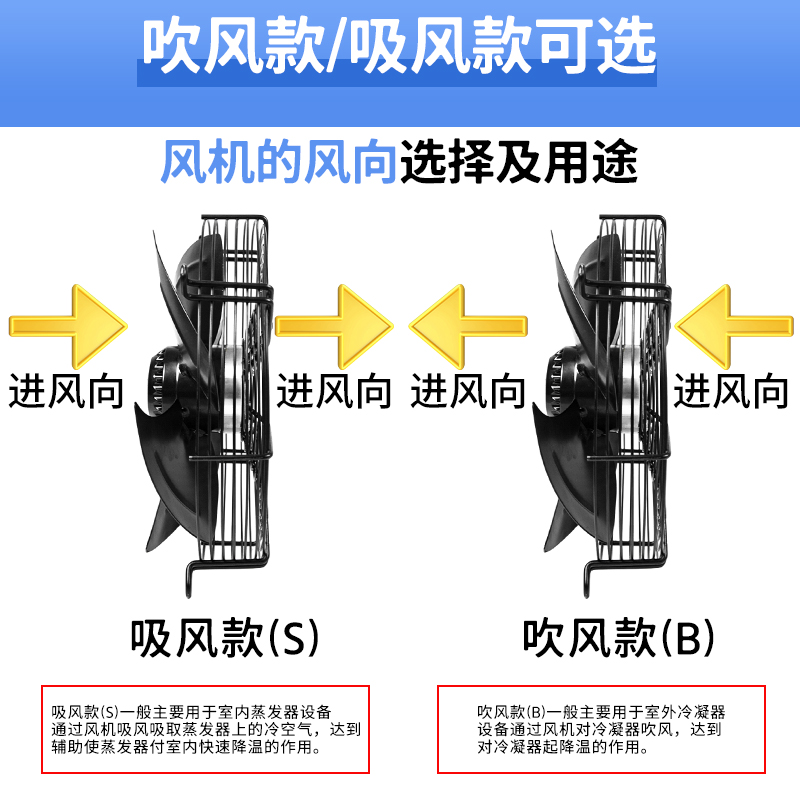 冷库40通风音机F4冷干机V2低噪排风38D散热VW20Y/E外转子轴流风机-图0