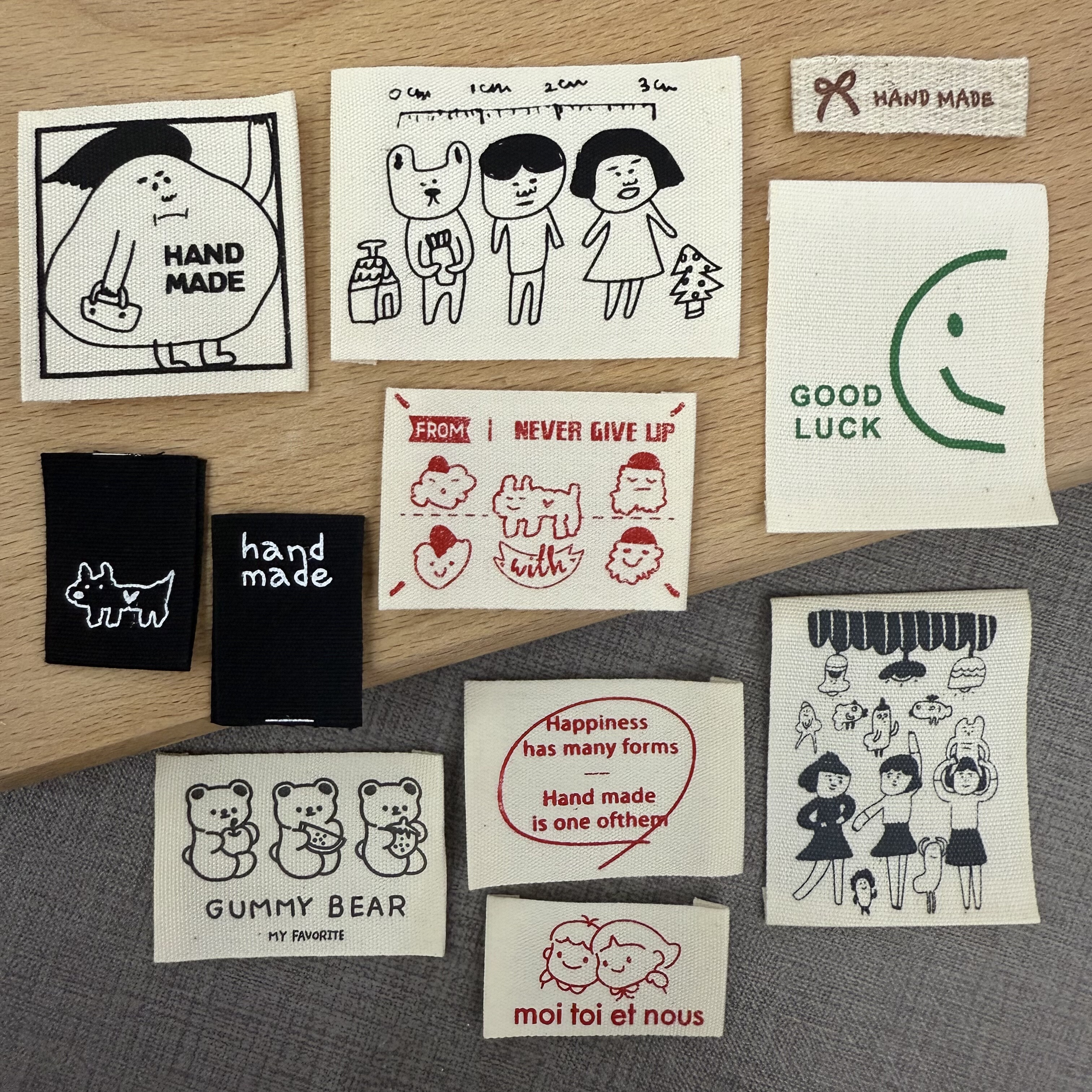 韩国布标现货领标包包服装辅料标签商标领标新品袜口标卡通不褪色,淘宝优惠券,粉丝福利购,淘宝优惠卷