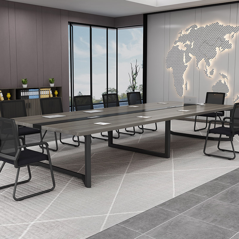 会议桌简约现代办公家具会议室接待桌工作台长桌职员办公桌椅组合