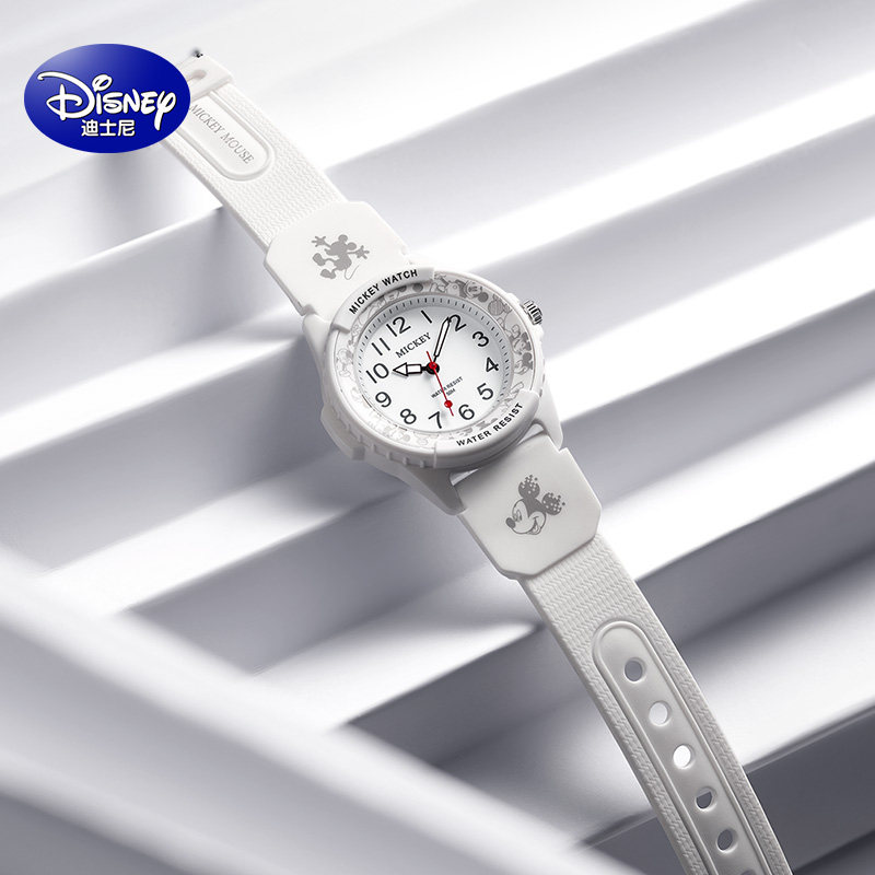 迪士尼女孩指针式防水夜光女石英表 童赞手表国产腕表