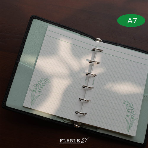 A6p A7 A6s A6fc｜铃兰法文格 横线 基础摘抄手帐打底活页替芯 - 图3