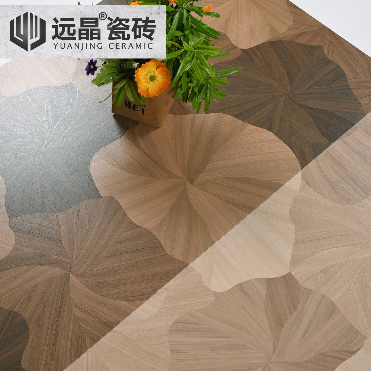 远晶 600x1200荷叶美式复古全瓷哑光木纹砖客厅卧室地砖阳台瓷砖 - 图0