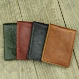 Кожаный комплект для водительских прав, ультратонкий чехол для проездного, картхолдер, из натуральной кожи