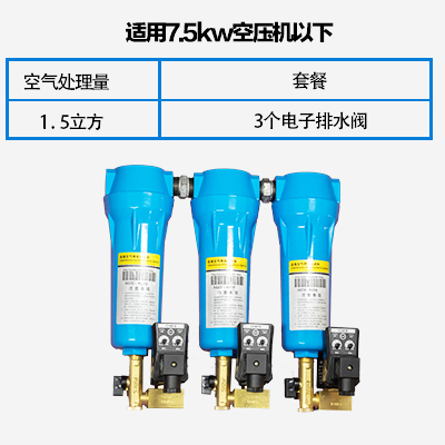 气泵空压机油水分离器压缩空气冷干机干燥小型除水气动精密过滤器 - 图1