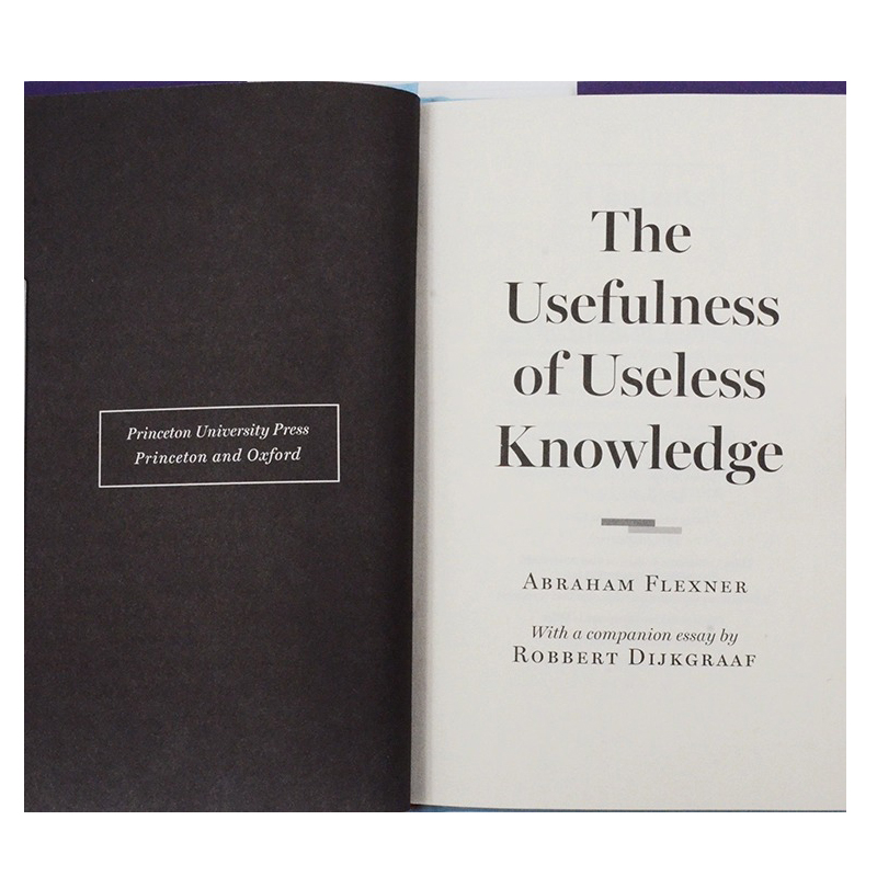 现货 英文原版 The Usefulness of Useless Knowledge无用知识的用处 Abraham Flexner - 图0