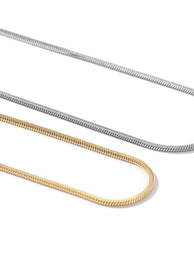 【四季可带蛇骨链】众多明星同款 时尚百搭素链铜合金蛇骨项链