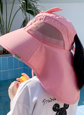 女童宝宝夏天护脸防晒男孩帽子