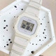 Casio sports style small square waterproof watch
