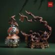 琢匠养剑葫芦摆件文玩手把件办公室桌面装饰工艺品创意玩具铜手办