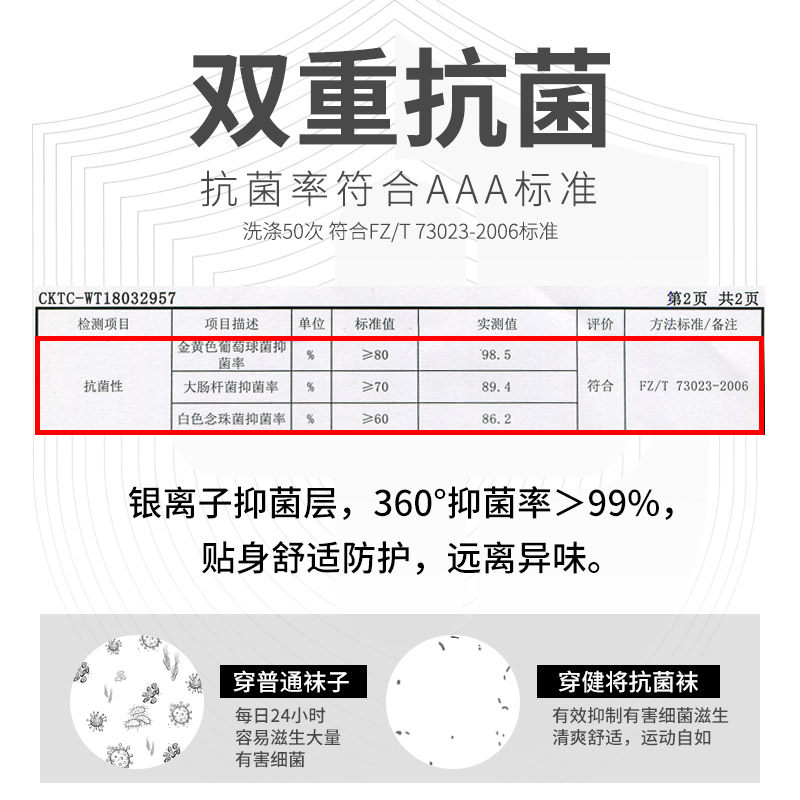 健将男士纯棉春秋季吸汗休闲中筒袜 健将又嘉短袜/打底袜/丝袜/美腿袜
