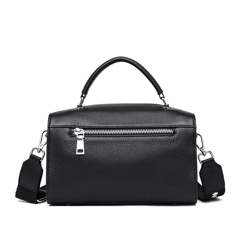 2026新款时尚百搭单肩手提包女士黑色真皮枕头包宽肩带通勤斜跨包,淘宝优惠券,粉丝福利购,淘宝优惠卷