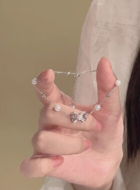 楚噢CHUO蝴蝶结珍珠手链系列