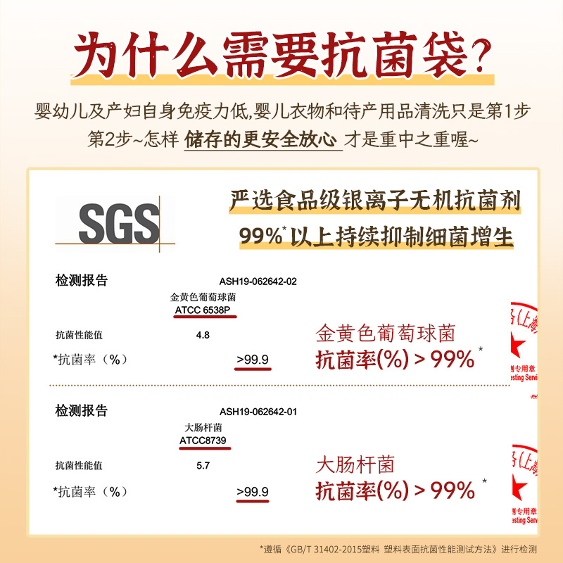 易优家待产包收纳袋婴儿衣物整理袋入幼儿园宝宝衣服收纳袋密封袋-图3