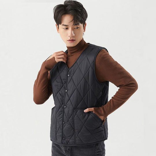 Thickened vest for men's cotton vest in autumn and winter