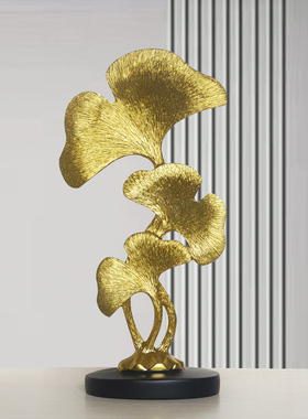 树脂创意银杏叶欧式装饰礼品摆件