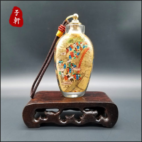 瓶内画 衡水特产非遗内画鼻烟壶 商务礼品 手工特色工艺 - 图1