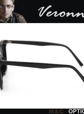 维罗纳黑色圆框酷炫中性款墨镜