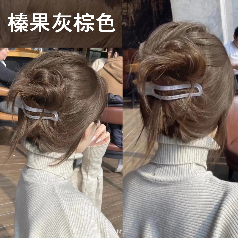 奶茶灰棕色染发剂2023显白流行泡泡沫植物自己在家染发膏纯女天然