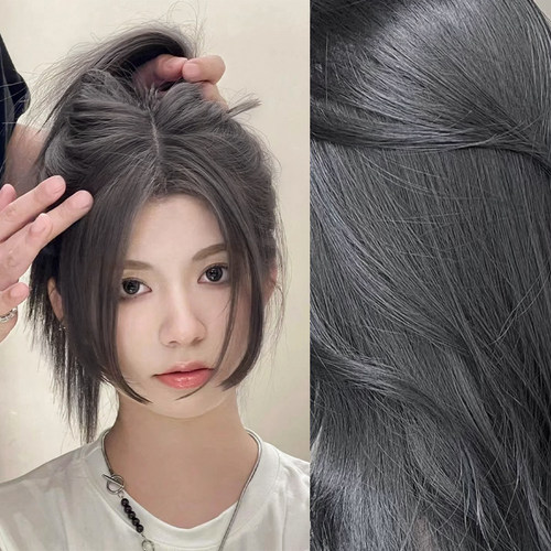 烟灰色染发剂2023流行染发膏女显白正品植物天然纯自己在家染头发 - 图3