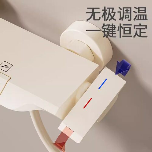 免打孔安装简易淋浴花洒套装无顶喷家用增压卫浴分体式卫生间浴室 - 图1