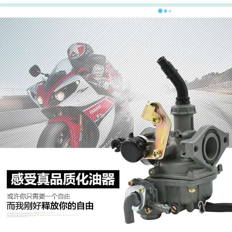 大阳摩托车弯梁车110 DY100 通用摩托车化油器PZ19化油器总成包邮 - 图0