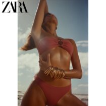 ZARA 24 spring new pint of women in a bikini dress 2910004701