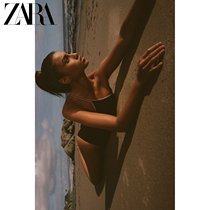 ZARA 24 Spring New Products Womens Clothing Embroidered Asymmetrical Swimsuit 0167025800